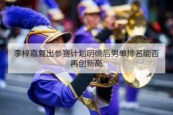 李梓嘉复出参赛计划明确后男单排名能否再创新高